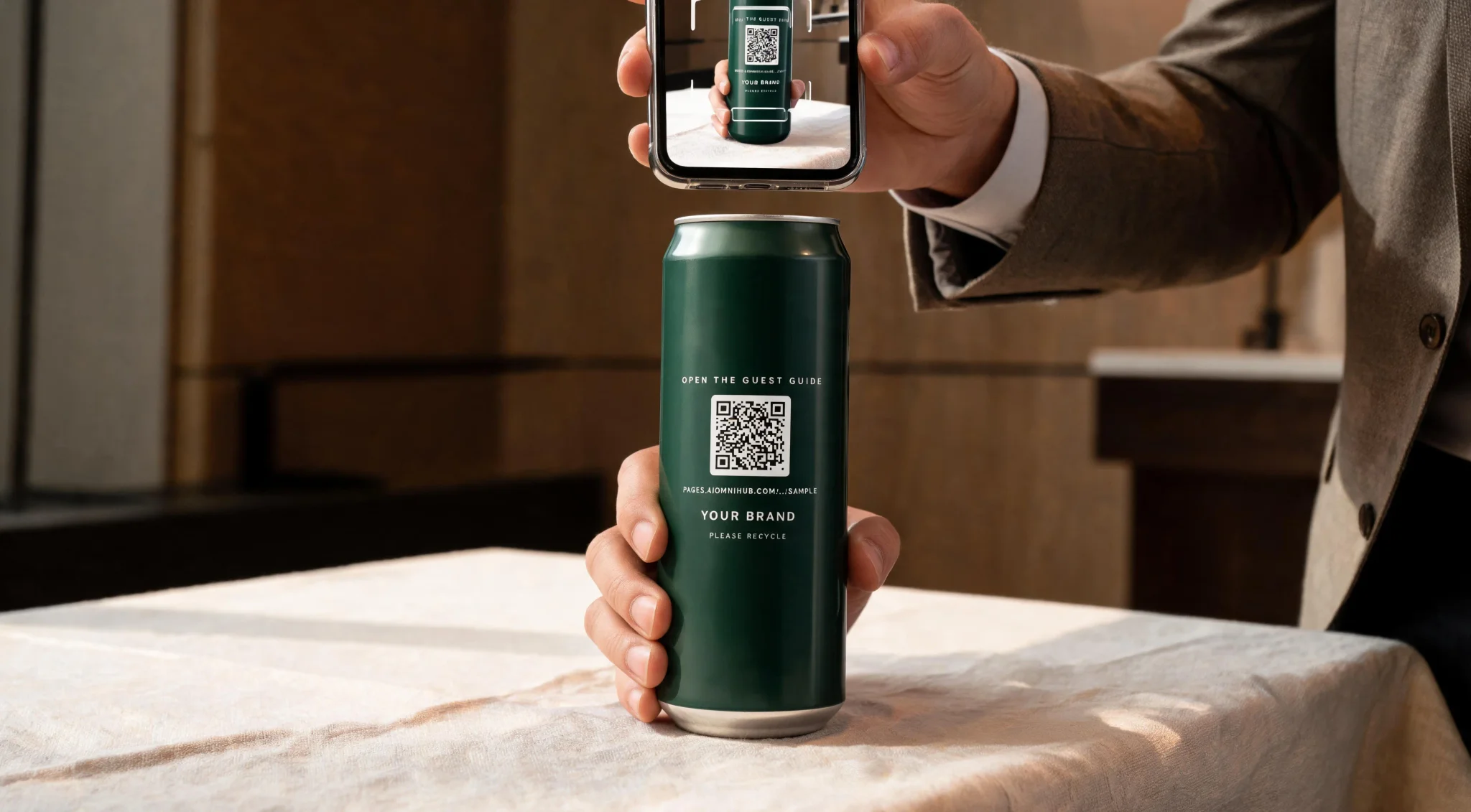 Beyond the Sip: Digital Connection with QR Codes